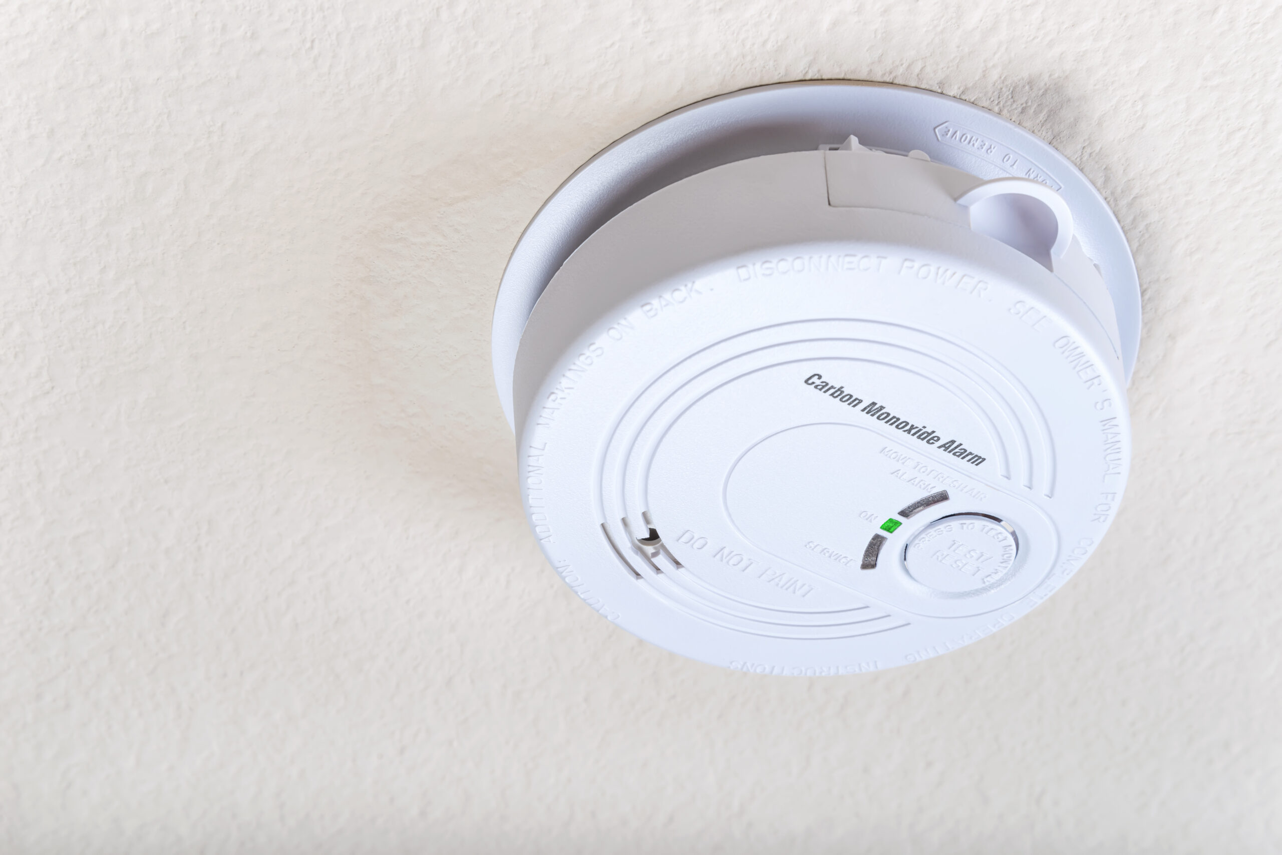 Carbon monoxide detector installed in a Franklin Township home